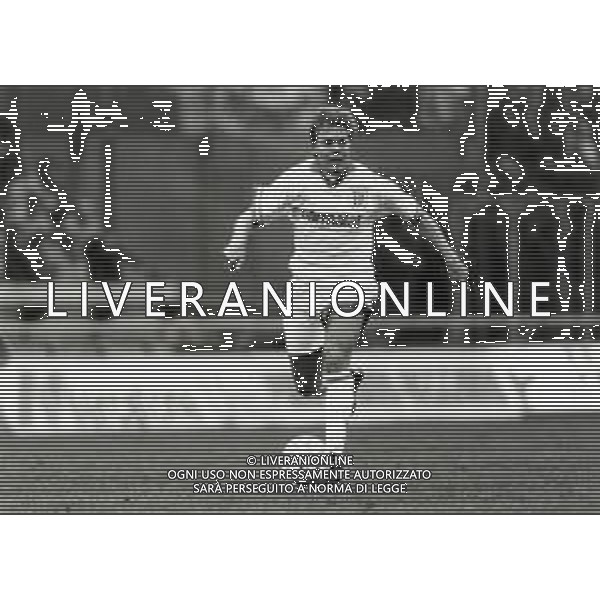 RETROSPETTIVA THOMAS BROLIN CALCIATORE NELLA FOTO THOMAS BROLIN CON LA MAGLIA DEL PARMA CALCIO AG ALDO LIVERANI SAS