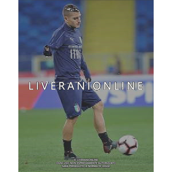 2018.10.13 Chorzow Pilka nozna UEFA Liga Narodow Konferencja i Trening Reprezentacji Wloch N/z Marco Verratti Foto Rafal Rusek / PressFocus 2018.10.13 Chorzow Football UEFA Nations League Konferencja i Trening Reprezentacji Wloch Credit: Rafal Rusek / PressFocus / NEWSPIX.PL --- Newspix.pl/ AGENZIA ALDO LIVERANI SAS - ITALY ONLY EDITORIAL USE ONLY - Allenamento e Conferenza Stampa della Nazionale Italiana a Chorzow in Polonia 13.10.2018