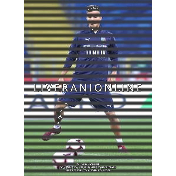 2018.10.13 Chorzow Pilka nozna UEFA Liga Narodow Konferencja i Trening Reprezentacji Wloch N/z Lorenzo Pellegrini Foto Rafal Rusek / PressFocus 2018.10.13 Chorzow Football UEFA Nations League Konferencja i Trening Reprezentacji Wloch Credit: Rafal Rusek / PressFocus / NEWSPIX.PL --- Newspix.pl/ AGENZIA ALDO LIVERANI SAS - ITALY ONLY EDITORIAL USE ONLY - Allenamento e Conferenza Stampa della Nazionale Italiana a Chorzow in Polonia 13.10.2018