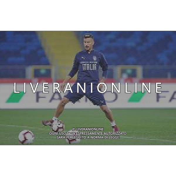 2018.10.13 Chorzow Pilka nozna UEFA Liga Narodow Konferencja i Trening Reprezentacji Wloch N/z Lorenzo Pellegrini Foto Rafal Rusek / PressFocus 2018.10.13 Chorzow Football UEFA Nations League Konferencja i Trening Reprezentacji Wloch Credit: Rafal Rusek / PressFocus / NEWSPIX.PL --- Newspix.pl/ AGENZIA ALDO LIVERANI SAS - ITALY ONLY EDITORIAL USE ONLY - Allenamento e Conferenza Stampa della Nazionale Italiana a Chorzow in Polonia 13.10.2018