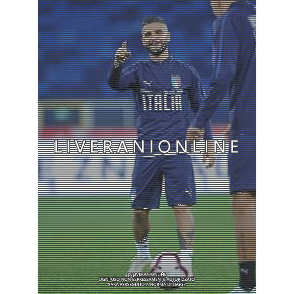 2018.10.13 Chorzow Pilka nozna UEFA Liga Narodow Konferencja i Trening Reprezentacji Wloch N/z Lorenzo Insigne Foto Rafal Rusek / PressFocus 2018.10.13 Chorzow Football UEFA Nations League Konferencja i Trening Reprezentacji Wloch Credit: Rafal Rusek / PressFocus / NEWSPIX.PL --- Newspix.pl/ AGENZIA ALDO LIVERANI SAS - ITALY ONLY EDITORIAL USE ONLY - Allenamento e Conferenza Stampa della Nazionale Italiana a Chorzow in Polonia 13.10.2018