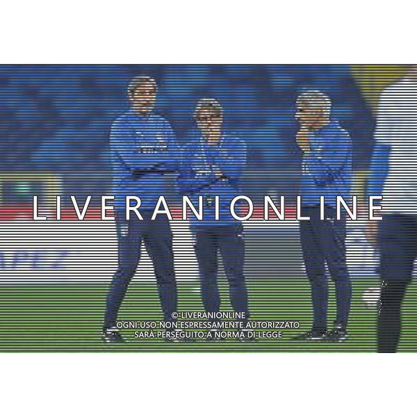 2018.10.13 Chorzow Pilka nozna UEFA Liga Narodow Konferencja i Trening Reprezentacji Wloch N/z Angelo Gregucci Alberico Evani e Giulio Nuciari Foto Rafal Rusek / PressFocus 2018.10.13 Chorzow Football UEFA Nations League Konferencja i Trening Reprezentacji Wloch Credit: Rafal Rusek / PressFocus / NEWSPIX.PL --- Newspix.pl/ AGENZIA ALDO LIVERANI SAS - ITALY ONLY EDITORIAL USE ONLY - Allenamento e Conferenza Stampa della Nazionale Italiana a Chorzow in Polonia 13.10.2018