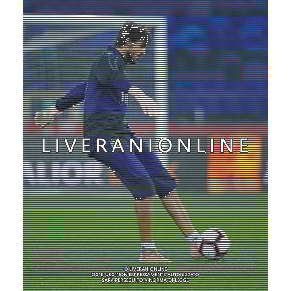 2018.10.13 Chorzow Pilka nozna UEFA Liga Narodow Konferencja i Trening Reprezentacji Wloch N/z Mattia Perin Foto Rafal Rusek / PressFocus 2018.10.13 Chorzow Football UEFA Nations League Konferencja i Trening Reprezentacji Wloch Credit: Rafal Rusek / PressFocus / NEWSPIX.PL --- Newspix.pl/ AGENZIA ALDO LIVERANI SAS - ITALY ONLY EDITORIAL USE ONLY - Allenamento e Conferenza Stampa della Nazionale Italiana a Chorzow in Polonia 13.10.2018