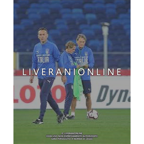 2018.10.13 Chorzow Pilka nozna UEFA Liga Narodow Konferencja i Trening Reprezentacji Wloch N/z Roberto mancini Foto Rafal Rusek / PressFocus 2018.10.13 Chorzow Football UEFA Nations League Konferencja i Trening Reprezentacji Wloch Credit: Rafal Rusek / PressFocus / NEWSPIX.PL --- Newspix.pl/ AGENZIA ALDO LIVERANI SAS - ITALY ONLY EDITORIAL USE ONLY - Allenamento e Conferenza Stampa della Nazionale Italiana a Chorzow in Polonia 13.10.2018