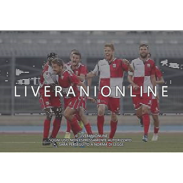 Rimini - Teramo campionato di calcio serie C girone B 13/10/2018 nella foto: Esultanza Venturini Andrea e Brighi Andrea ©Claudio Zamagni/Agenzia Aldo Liverani / AGENZIA ALDO LIVERANI SAS