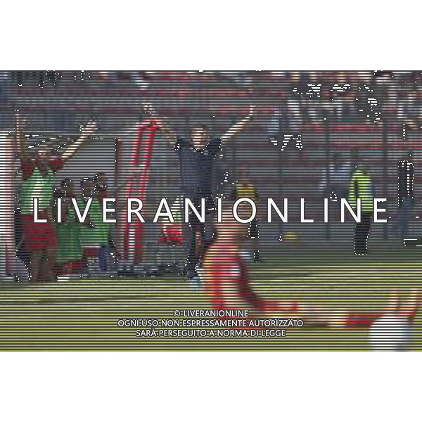 Ravenna - Sambenedettese campionato di calcio serie C girone B 14/10/2018 nella foto: Luciano fischi Allenatore ©Claudio Zamagni/Agenzia Aldo Liverani