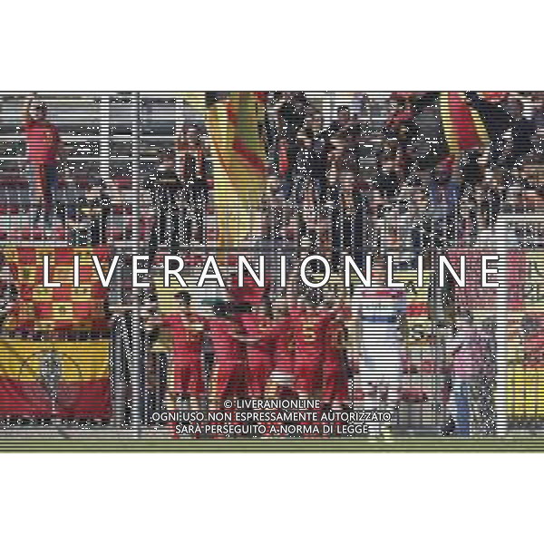 Ravenna - Sambenedettese campionato di calcio serie C girone B 14/10/2018 nella foto: Esultanza Ravenna sotto la curva ©Claudio Zamagni/Agenzia Aldo Liverani