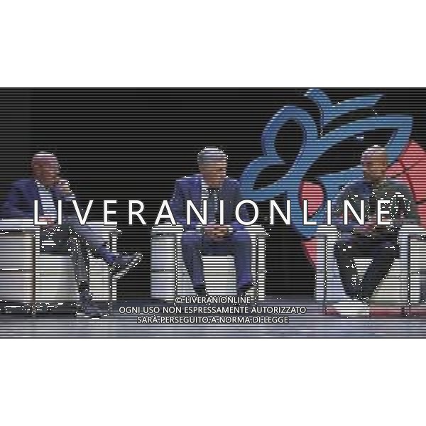 Festival dello Sport Trento 2018 Trento - 14.10.2018 Nella Foto:Carlo Ancelotti, Josep Guardiola, Arrigo Sacchi /Ph.Vitez-Ag. Aldo Liverani