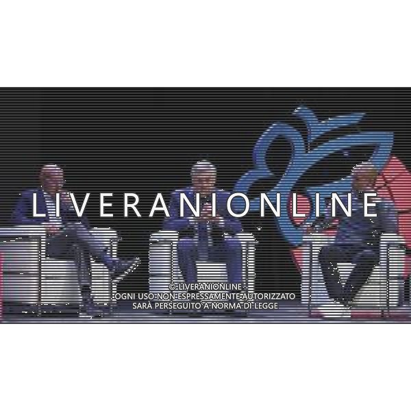 Festival dello Sport Trento 2018 Trento - 14.10.2018 Nella Foto:Carlo Ancelotti, Josep Guardiola, Arrigo Sacchi /Ph.Vitez-Ag. Aldo Liverani
