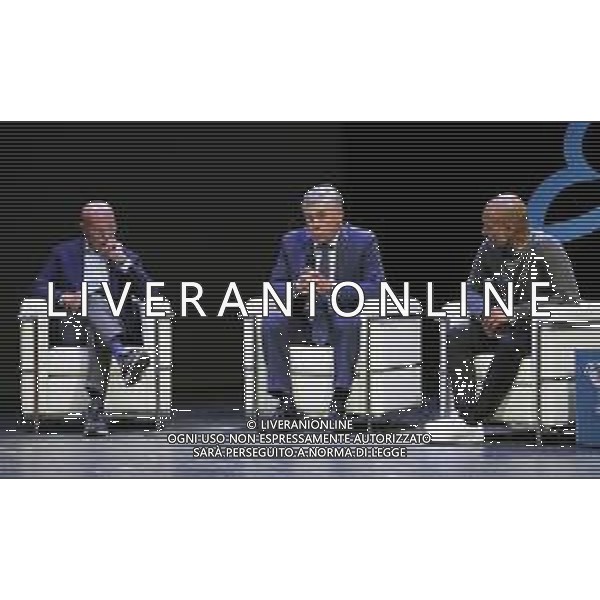 Festival dello Sport Trento 2018 Trento - 14.10.2018 Nella Foto:Carlo Ancelotti, Josep Guardiola, Arrigo Sacchi /Ph.Vitez-Ag. Aldo Liverani