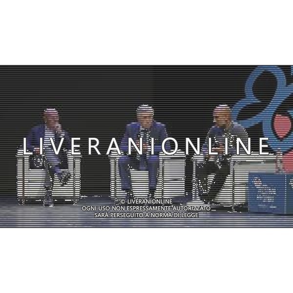 Festival dello Sport Trento 2018 Trento - 14.10.2018 Nella Foto:Carlo Ancelotti, Josep Guardiola, Arrigo Sacchi /Ph.Vitez-Ag. Aldo Liverani