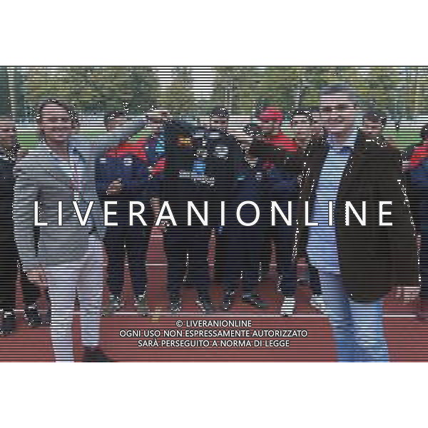 IMOLA 14 10 2018 IMOLESE CALCIO-GUBBIO NELLA FOTO PRESIDENTE LORENZO SPAGNOLI PRESENTA LA TERZA MAGLIA ©SANNA / AGENZIA ALDO LIVERANI SAS
