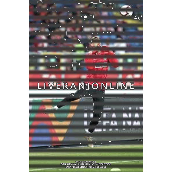 CHORZOW 14.10.2018 MECZ 4. KOLEJKA LIGA NARODOW GRUPA A3 SEZON 2018/19: POLSKA - WLOCHY --- 2018-19 UEFA NATIONS LEAGUE GROUP A3 FOOTBALL MATCH: POLAND - ITALY BARTLOMIEJ DRAGOWSKI FOT. PIOTR KUCZA/FOTOPYK / NEWSPIX.PL --- Newspix.pl / AGENZIA ALDO LIVERANI SAS - ITALY ONLY EDITORIAL USE ONLY - Polonia - Italia UEFA Nations League 14.10.2018