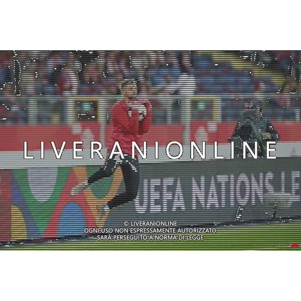 CHORZOW 14.10.2018 MECZ 4. KOLEJKA LIGA NARODOW GRUPA A3 SEZON 2018/19: POLSKA - WLOCHY --- 2018-19 UEFA NATIONS LEAGUE GROUP A3 FOOTBALL MATCH: POLAND - ITALY BARTLOMIEJ DRAGOWSKI FOT. PIOTR KUCZA/FOTOPYK / NEWSPIX.PL --- Newspix.pl / AGENZIA ALDO LIVERANI SAS - ITALY ONLY EDITORIAL USE ONLY - Polonia - Italia UEFA Nations League 14.10.2018