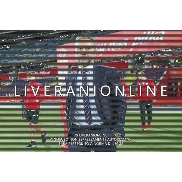 14.10.2018 CHORZOW - KATOWICE, STADION SLASKI (KATOWICE, POLAND SILESIA STADIUM) PILKA NOZNA (FOOTBALL) LIGA NARODOW UEFA (UEFA NATIONAL LEAGUE) MECZ POLSKA - WLOCHY ( GAME POLAND - ITALY ) NZ JERZY BRZECZEK - TRENER, SELEKCJONER REPREZENTACJI POLSKI, HEAD COACH FOTO LUKASZ GROCHALA/CYFRASPORT / NEWSPIX.PL --- Newspix.pl / AGENZIA ALDO LIVERANI SAS - ITALY ONLY EDITORIAL USE ONLY - Polonia - Italia UEFA Nations League 14.10.2018