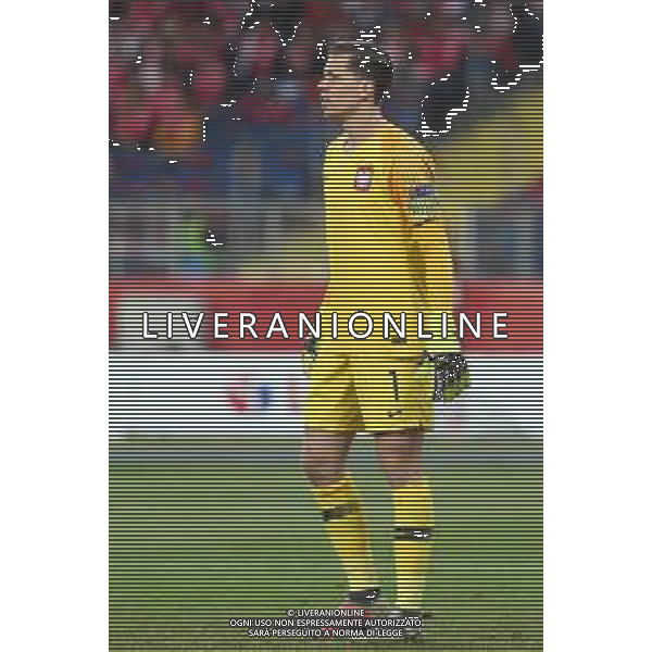 CHORZOW 14.10.2018 SPORT PILKA NOZNA FOOTBALL LIGA NARODOW - UEFA NATIONS LEAGUE POLSKA - WLOCHY POLAND - ITALY NZ. WOJCIECH SZCZESNY (POL) FOT. MICHAL CHWIEDUK / FOKUSMEDIA.COM.PL / NEWSPIX.PL --- Newspix.pl / AGENZIA ALDO LIVERANI SAS - ITALY ONLY EDITORIAL USE ONLY - Polonia - Italia UEFA Nations League 14.10.2018