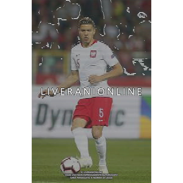 CHORZOW STADION SLASKI 14.10.2018 LIGA NARODOW PILKA NOZNA POLSKA (BIALO-CZERWONE) - WLOCHY (NIEBIESKO-BIALE) NZ Jan Bednarek . FOT TOMASZ WANTULA / NEWSPIX.PL CHORZOW 14.10.2018 FOOTBALL MEN\'S LEAGUE OF NATIONS POLAND - ITALY TOMASZ WANTULA / NEWSPIX.PL --- Newspix.pl / AGENZIA ALDO LIVERANI SAS - ITALY ONLY EDITORIAL USE ONLY - Polonia - Italia UEFA Nations League 14.10.2018