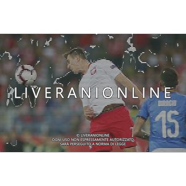 CHORZOW STADION SLASKI 14.10.2018 LIGA NARODOW PILKA NOZNA POLSKA (BIALO-CZERWONE) - WLOCHY (NIEBIESKO-BIALE) NZ Arkadiusz Milik . FOT TOMASZ WANTULA / NEWSPIX.PL CHORZOW 14.10.2018 FOOTBALL MEN\'S LEAGUE OF NATIONS POLAND - ITALY TOMASZ WANTULA / NEWSPIX.PL --- Newspix.pl / AGENZIA ALDO LIVERANI SAS - ITALY ONLY EDITORIAL USE ONLY - Polonia - Italia UEFA Nations League 14.10.2018