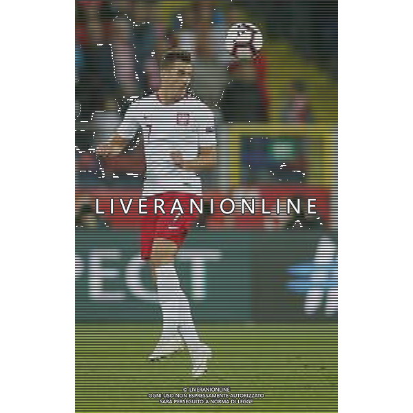 CHORZOW STADION SLASKI 14.10.2018 LIGA NARODOW PILKA NOZNA POLSKA (BIALO-CZERWONE) - WLOCHY (NIEBIESKO-BIALE) NZ Arkadiusz Milik . FOT TOMASZ WANTULA / NEWSPIX.PL CHORZOW 14.10.2018 FOOTBALL MEN\'S LEAGUE OF NATIONS POLAND - ITALY TOMASZ WANTULA / NEWSPIX.PL --- Newspix.pl / AGENZIA ALDO LIVERANI SAS - ITALY ONLY EDITORIAL USE ONLY - Polonia - Italia UEFA Nations League 14.10.2018