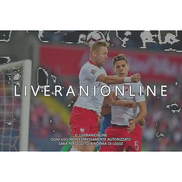2018.10.14 Chorzow Pilka nozna UEFA Liga Narodow 2019 Polska - Wlochy N/z Kamil Glik Jan Bednarek Foto Pawel Andrachiewicz / PressFocus 2018.10.14 Chorzow Football UEFA Nations League 2019 Poland - Italy Kamil Glik Jan Bednarek Credit: Pawel Andrachiewicz / PressFocus / NEWSPIX.PL --- Newspix.pl / AGENZIA ALDO LIVERANI SAS - ITALY ONLY EDITORIAL USE ONLY - Polonia - Italia UEFA Nations League 14.10.2018