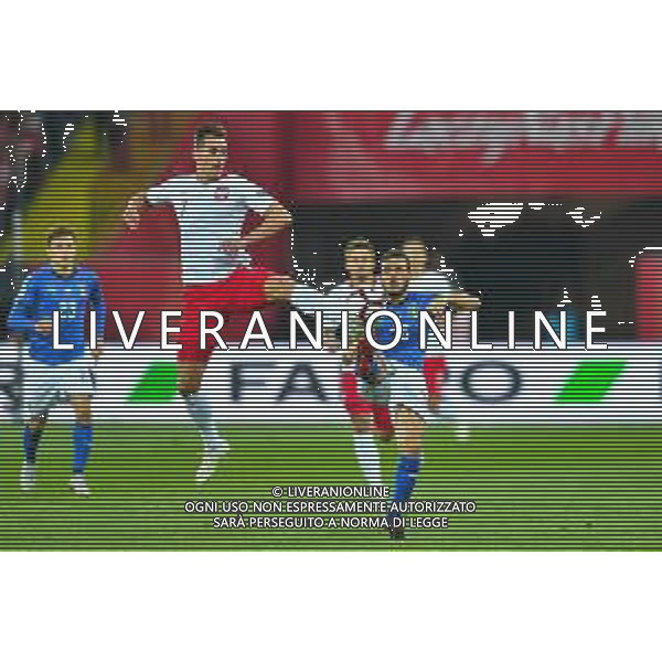 2018.10.14 Chorzow Pilka nozna UEFA Liga Narodow 2019 Polska - Wlochy N/z Arkadiusz Milik Alessandro Florenzi Foto Pawel Andrachiewicz / PressFocus 2018.10.14 Chorzow Football UEFA Nations League 2019 Poland - Italy Arkadiusz Milik Alessandro Florenzi Credit: Pawel Andrachiewicz / PressFocus / NEWSPIX.PL --- Newspix.pl / AGENZIA ALDO LIVERANI SAS - ITALY ONLY EDITORIAL USE ONLY - Polonia - Italia UEFA Nations League 14.10.2018