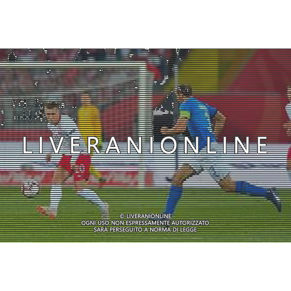 2018.10.14 Chorzow Pilka nozna UEFA Liga Narodow 2019 Polska - Wlochy N/z Piotr Zielinski Foto Pawel Andrachiewicz / PressFocus 2018.10.14 Chorzow Football UEFA Nations League 2019 Poland - Italy Piotr Zielinski Credit: Pawel Andrachiewicz / PressFocus / NEWSPIX.PL --- Newspix.pl / AGENZIA ALDO LIVERANI SAS - ITALY ONLY EDITORIAL USE ONLY - Polonia - Italia UEFA Nations League 14.10.2018