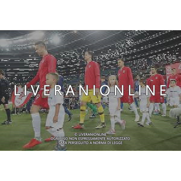 14.10.2018 CHORZOW - KATOWICE, STADION SLASKI (KATOWICE, POLAND SILESIA STADIUM) PILKA NOZNA (FOOTBALL) LIGA NARODOW UEFA (UEFA NATIONAL LEAGUE) MECZ POLSKA - WLOCHY ( GAME POLAND - ITALY ) NZ ROBERT LEWANDOWSKI, WOJCIECH SZCZESNY, JAN BEDNAREK, KAROL LINETTY FOTO LUKASZ GROCHALA/CYFRASPORT / NEWSPIX.PL --- Newspix.pl / AGENZIA ALDO LIVERANI SAS - ITALY ONLY EDITORIAL USE ONLY - Polonia - Italia UEFA Nations League 14.10.2018
