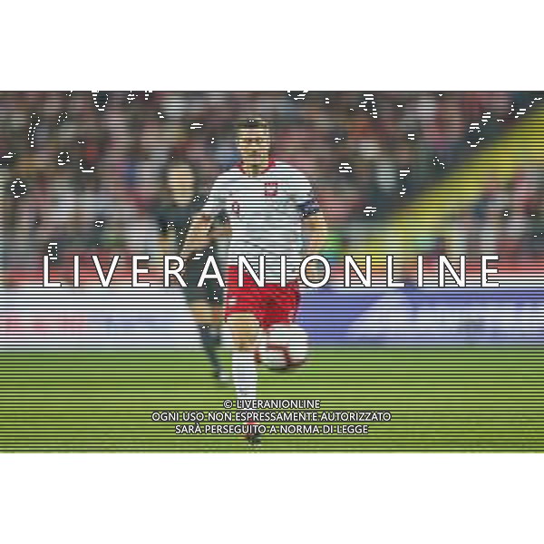 14.10.2018 CHORZOW - KATOWICE, STADION SLASKI (KATOWICE, POLAND SILESIA STADIUM) PILKA NOZNA (FOOTBALL) LIGA NARODOW UEFA (UEFA NATIONAL LEAGUE) MECZ POLSKA - WLOCHY ( GAME POLAND - ITALY ) NZ ROBERT LEWANDOWSKI SYLWETKA FOTO LUKASZ GROCHALA/CYFRASPORT / NEWSPIX.PL --- Newspix.pl / AGENZIA ALDO LIVERANI SAS - ITALY ONLY EDITORIAL USE ONLY - Polonia - Italia UEFA Nations League 14.10.2018