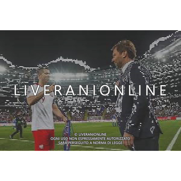 14.10.2018 CHORZOW - KATOWICE, STADION SLASKI (KATOWICE, POLAND SILESIA STADIUM) PILKA NOZNA (FOOTBALL) LIGA NARODOW UEFA (UEFA NATIONAL LEAGUE) MECZ POLSKA - WLOCHY ( GAME POLAND - ITALY ) NZ ROBERT LEWANDOWSKI, JAKUB KWIATKOWSKI FOTO LUKASZ GROCHALA/CYFRASPORT / NEWSPIX.PL --- Newspix.pl / AGENZIA ALDO LIVERANI SAS - ITALY ONLY EDITORIAL USE ONLY - Polonia - Italia UEFA Nations League 14.10.2018