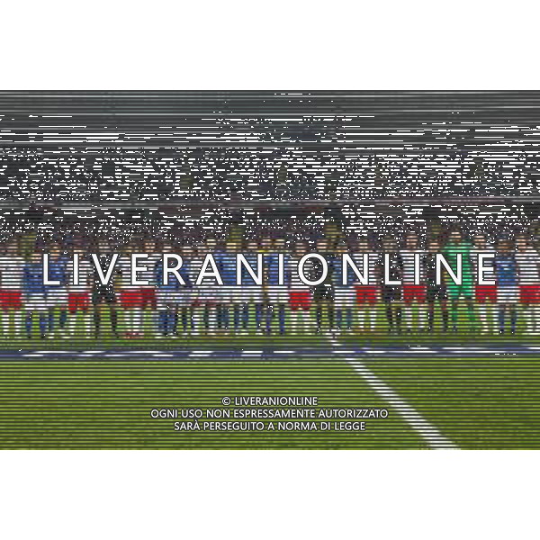 14.10.2018 CHORZOW - KATOWICE, STADION SLASKI (KATOWICE, POLAND SILESIA STADIUM) PILKA NOZNA (FOOTBALL) LIGA NARODOW UEFA (UEFA NATIONAL LEAGUE) MECZ POLSKA - WLOCHY ( GAME POLAND - ITALY ) NZ WSPOLNE ZDJECIE POLSKA WLOCHY UEFA EQUAL GAME FOTO LUKASZ GROCHALA/CYFRASPORT / NEWSPIX.PL --- Newspix.pl / AGENZIA ALDO LIVERANI SAS - ITALY ONLY EDITORIAL USE ONLY - Polonia - Italia UEFA Nations League 14.10.2018