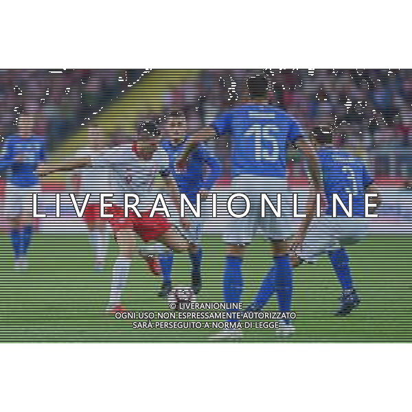 14.10.2018 CHORZOW - KATOWICE, STADION SLASKI (KATOWICE, POLAND SILESIA STADIUM) PILKA NOZNA (FOOTBALL) LIGA NARODOW UEFA (UEFA NATIONAL LEAGUE) MECZ POLSKA - WLOCHY ( GAME POLAND - ITALY ) NZ ROBERT LEWANDOWSKI FOTO MARCIN PIRGA / CYFRASPORT / NEWSPIX.PL --- Newspix.pl / AGENZIA ALDO LIVERANI SAS - ITALY ONLY EDITORIAL USE ONLY - Polonia - Italia UEFA Nations League 14.10.2018