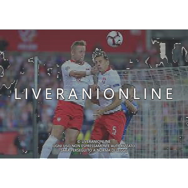 2018.10.14 Chorzow Pilka nozna UEFA Liga Narodow Polska - Wlochy N/z Kamil Glik of Poland, Jan Bednarek of Poland Foto Rafal Rusek / PressFocus 2018.10.14 Chorzow Football UEFA Nations League Poland - Italy Kamil Glik of Poland, Jan Bednarek of Poland Credit: Rafal Rusek / PressFocus / NEWSPIX.PL --- Newspix.pl / AGENZIA ALDO LIVERANI SAS - ITALY ONLY EDITORIAL USE ONLY - Polonia - Italia UEFA Nations League 14.10.2018