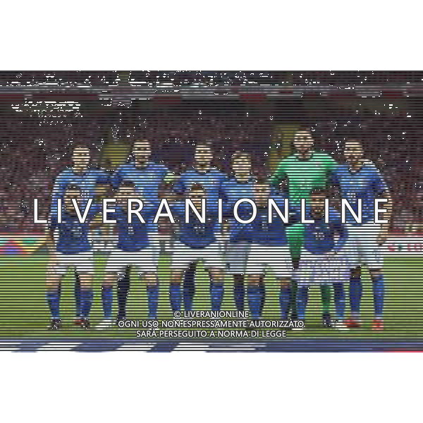 Chorzow , Stadion Slaski 14.10.2018 Sport , Pilka nozna , Reprezentacja , Kadra , Liga Narodow , Liga A , Grupa 3 , Polska - Wlochy NZ Wlochy , Italy , national team , reprezentacja , hymn - formazione Italiana FOT Michal Nowak / Newspix.pl Chorzow , Silesian Stadium 14.10.2018 Sport , Football National Teams , UEFA Nations League , League A , Group 3 , Poland - Italy photo by Michal Nowak / Newspix.pl --- Newspix.pl / AGENZIA ALDO LIVERANI SAS - ITALY ONLY EDITORIAL USE ONLY - Polonia - Italia UEFA Nations League 14.10.2018