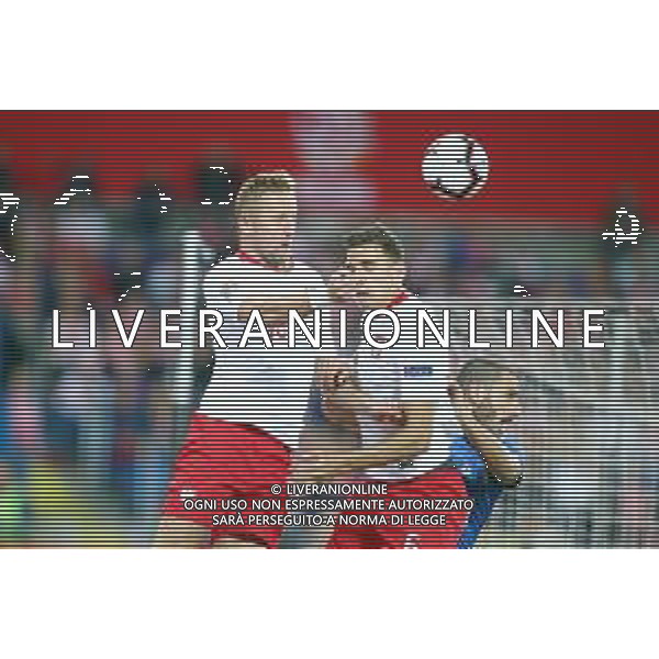 Chorzow , Stadion Slaski 14.10.2018 Sport , Pilka nozna , Reprezentacja , Kadra , Liga Narodow , Liga A , Grupa 3 , Polska - Wlochy NZ Kamil Glik ( POL ) Jan Bednarek ( POL ) Leonardo Bonucci ( ITA ) FOT Michal Nowak / Newspix.pl Chorzow , Silesian Stadium 14.10.2018 Sport , Football National Teams , UEFA Nations League , League A , Group 3 , Poland - Italy photo by Michal Nowak / Newspix.pl --- Newspix.pl / AGENZIA ALDO LIVERANI SAS - ITALY ONLY EDITORIAL USE ONLY - Polonia - Italia UEFA Nations League 14.10.2018