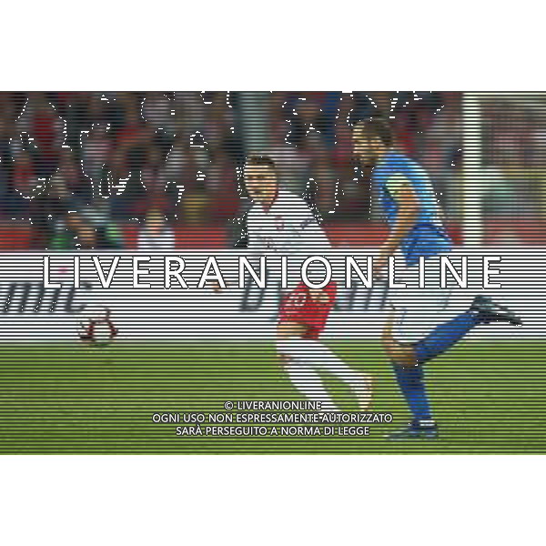 Chorzow , Stadion Slaski 14.10.2018 Sport , Pilka nozna , Reprezentacja , Kadra , Liga Narodow , Liga A , Grupa 3 , Polska - Wlochy NZ Piotr Zielinski ( POL ) Giorgio Chiellini ( ITA ) FOT Michal Nowak / Newspix.pl Chorzow , Silesian Stadium 14.10.2018 Sport , Football National Teams , UEFA Nations League , League A , Group 3 , Poland - Italy photo by Michal Nowak / Newspix.pl --- Newspix.pl / AGENZIA ALDO LIVERANI SAS - ITALY ONLY EDITORIAL USE ONLY - Polonia - Italia UEFA Nations League 14.10.2018