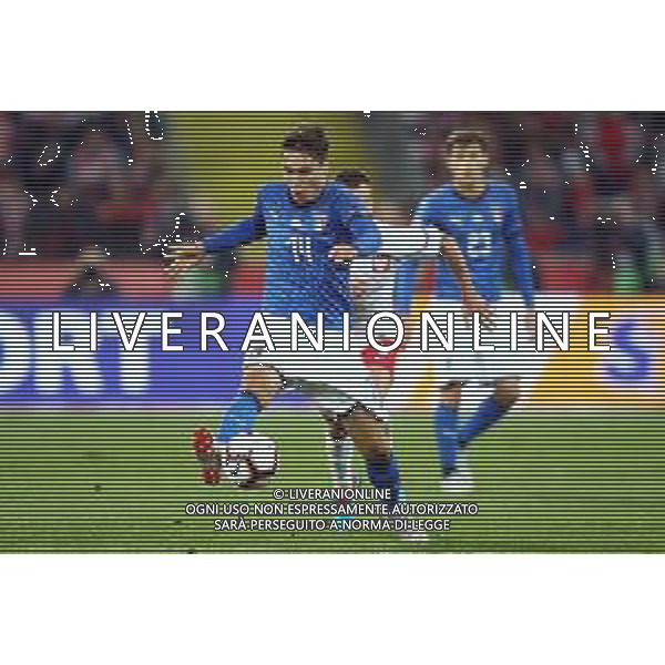 Chorzow , Stadion Slaski 14.10.2018 Sport , Pilka nozna , Reprezentacja , Kadra , Liga Narodow , Liga A , Grupa 3 , Polska - Wlochy NZ Federico Chiesa ( ITA ) Jacek Goralski ( POL ) FOT Michal Nowak / Newspix.pl Chorzow , Silesian Stadium 14.10.2018 Sport , Football National Teams , UEFA Nations League , League A , Group 3 , Poland - Italy photo by Michal Nowak / Newspix.pl --- Newspix.pl / AGENZIA ALDO LIVERANI SAS - ITALY ONLY EDITORIAL USE ONLY - Polonia - Italia UEFA Nations League 14.10.2018