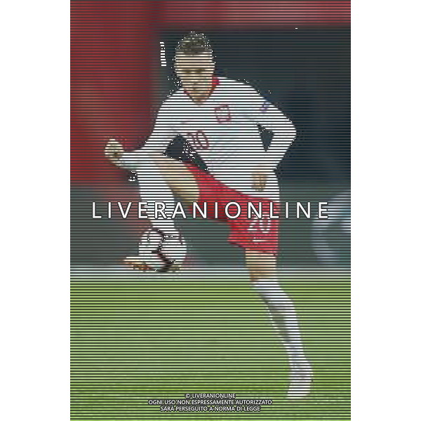 Chorzow , Stadion Slaski 14.10.2018 Sport , Pilka nozna , Reprezentacja , Kadra , Liga Narodow , Liga A , Grupa 3 , Polska - Wlochy NZ Piotr Zielinski ( POL ) FOT Michal Nowak / Newspix.pl Chorzow , Silesian Stadium 14.10.2018 Sport , Football National Teams , UEFA Nations League , League A , Group 3 , Poland - Italy photo by Michal Nowak / Newspix.pl --- Newspix.pl / AGENZIA ALDO LIVERANI SAS - ITALY ONLY EDITORIAL USE ONLY - Polonia - Italia UEFA Nations League 14.10.2018