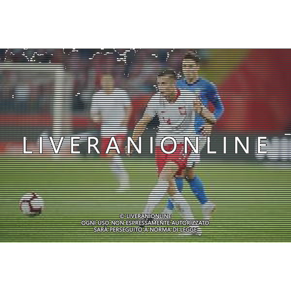 Chorzow , Stadion Slaski 14.10.2018 Sport , Pilka nozna , Reprezentacja , Kadra , Liga Narodow , Liga A , Grupa 3 , Polska - Wlochy NZ Arkadiusz Reca ( POL ) FOT Michal Nowak / Newspix.pl Chorzow , Silesian Stadium 14.10.2018 Sport , Football National Teams , UEFA Nations League , League A , Group 3 , Poland - Italy photo by Michal Nowak / Newspix.pl --- Newspix.pl / AGENZIA ALDO LIVERANI SAS - ITALY ONLY EDITORIAL USE ONLY - Polonia - Italia UEFA Nations League 14.10.2018