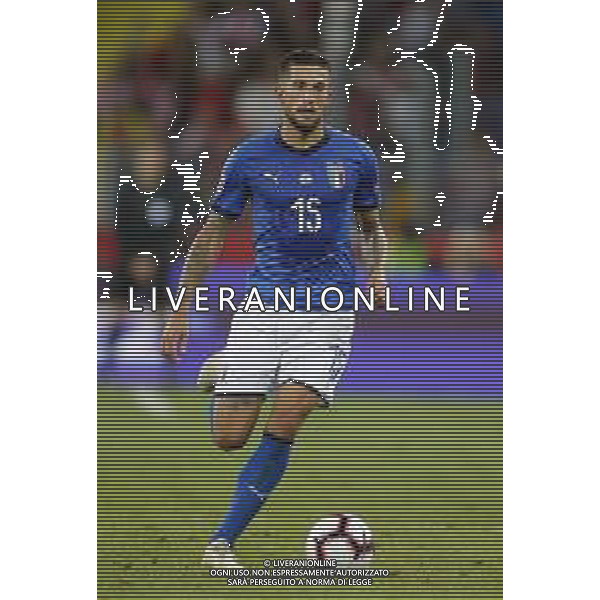 CHORZOW STADION SLASKI 14.10.2018 LIGA NARODOW PILKA NOZNA POLSKA (BIALO-CZERWONE) - WLOCHY (NIEBIESKO-BIALE) NZ Cristiano Biraghi . FOT TOMASZ WANTULA / NEWSPIX.PL CHORZOW 14.10.2018 FOOTBALL MEN\'S LEAGUE OF NATIONS POLAND - ITALY TOMASZ WANTULA / NEWSPIX.PL --- Newspix.pl / AGENZIA ALDO LIVERANI SAS - ITALY ONLY EDITORIAL USE ONLY - Polonia - Italia UEFA Nations League 14.10.2018