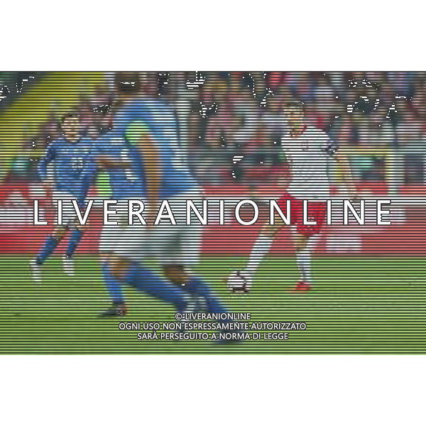 14.10.2018 CHORZOW - KATOWICE, STADION SLASKI (KATOWICE, POLAND SILESIA STADIUM) PILKA NOZNA (FOOTBALL) LIGA NARODOW UEFA (UEFA NATIONAL LEAGUE) MECZ POLSKA - WLOCHY ( GAME POLAND - ITALY ) NZ ROBERT LEWANDOWSKI FOTO LUKASZ GROCHALA/CYFRASPORT / NEWSPIX.PL --- Newspix.pl / AGENZIA ALDO LIVERANI SAS - ITALY ONLY EDITORIAL USE ONLY - Polonia - Italia UEFA Nations League 14.10.2018
