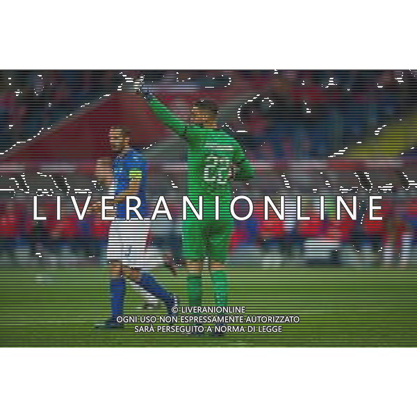 14.10.2018 CHORZOW - KATOWICE, STADION SLASKI (KATOWICE, POLAND SILESIA STADIUM) PILKA NOZNA (FOOTBALL) LIGA NARODOW UEFA (UEFA NATIONAL LEAGUE) MECZ POLSKA - WLOCHY ( GAME POLAND - ITALY ) NZ GIANLUIGI DONNARUMMA FOTO LUKASZ SKWIOT/CYFRASPORT / NEWSPIX.PL --- Newspix.pl / AGENZIA ALDO LIVERANI SAS - ITALY ONLY EDITORIAL USE ONLY - Polonia - Italia UEFA Nations League 14.10.2018