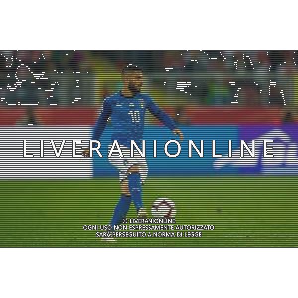 14.10.2018 CHORZOW - KATOWICE, STADION SLASKI (KATOWICE, POLAND SILESIA STADIUM) PILKA NOZNA (FOOTBALL) LIGA NARODOW UEFA (UEFA NATIONAL LEAGUE) MECZ POLSKA - WLOCHY ( GAME POLAND - ITALY ) NZ LORENZO INSIGNE FOTO LUKASZ SKWIOT/CYFRASPORT / NEWSPIX.PL --- Newspix.pl / AGENZIA ALDO LIVERANI SAS - ITALY ONLY EDITORIAL USE ONLY - Polonia - Italia UEFA Nations League 14.10.2018