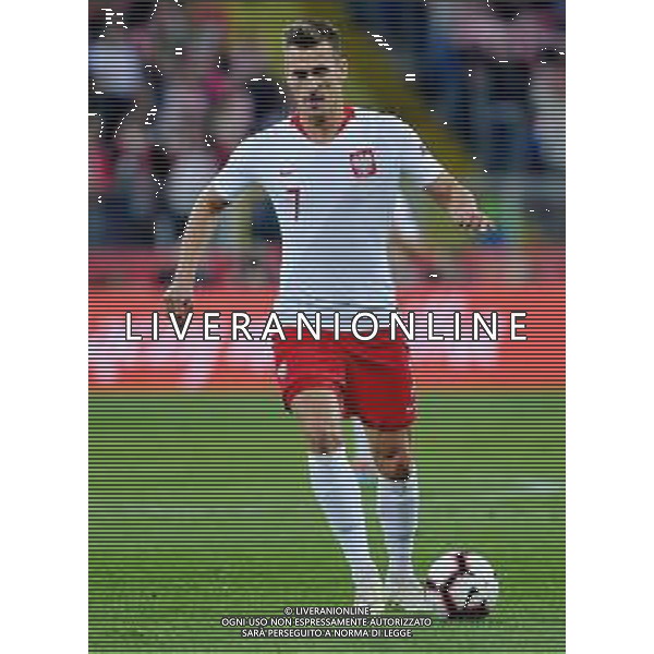 2018.10.14 Chorzow Pilka nozna UEFA Liga Narodow Polska - Wlochy N/z Arkadiusz Milik of Poland Foto Rafal Rusek / PressFocus 2018.10.14 Chorzow Football UEFA Nations League Poland - Italy Arkadiusz Milik of Poland Credit: Rafal Rusek / PressFocus / NEWSPIX.PL --- Newspix.pl / AGENZIA ALDO LIVERANI SAS - ITALY ONLY EDITORIAL USE ONLY - Polonia - Italia UEFA Nations League 14.10.2018