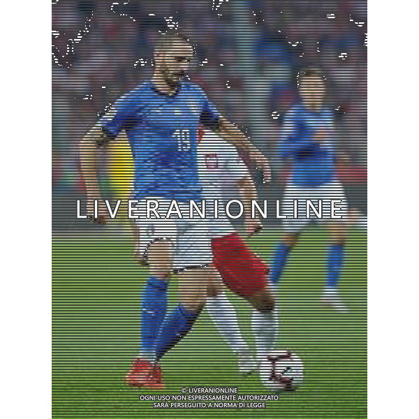 2018.10.14 Chorzow Pilka nozna UEFA Liga Narodow Polska - Wlochy N/z Karol Linetty of Poland, Leonardo Bonucci Foto Rafal Rusek / PressFocus 2018.10.14 Chorzow Football UEFA Nations League Poland - Italy Karol Linetty of Poland, Leonardo Bonucci Credit: Rafal Rusek / PressFocus / NEWSPIX.PL --- Newspix.pl / AGENZIA ALDO LIVERANI SAS - ITALY ONLY EDITORIAL USE ONLY - Polonia - Italia UEFA Nations League 14.10.2018