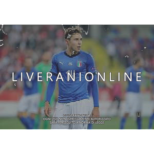 2018.10.14 Chorzow Pilka nozna UEFA Liga Narodow Polska - Wlochy N/z Federico Chiesa Foto Rafal Rusek / PressFocus 2018.10.14 Chorzow Football UEFA Nations League Poland - Italy Federico Chiesa Credit: Rafal Rusek / PressFocus / NEWSPIX.PL --- Newspix.pl / AGENZIA ALDO LIVERANI SAS - ITALY ONLY EDITORIAL USE ONLY - Polonia - Italia UEFA Nations League 14.10.2018