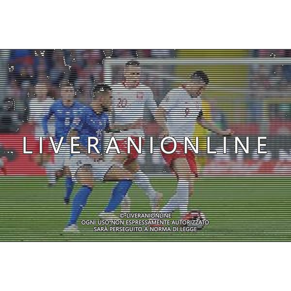 2018.10.14 Chorzow Pilka nozna UEFA Liga Narodow Polska - Wlochy N/z Christiano Biraghi, Robert Lewandowski of Poland Foto Rafal Rusek / PressFocus 2018.10.14 Chorzow Football UEFA Nations League Poland - Italy Christiano Biraghi, Robert Lewandowski of Poland Credit: Rafal Rusek / PressFocus / NEWSPIX.PL --- Newspix.pl / AGENZIA ALDO LIVERANI SAS - ITALY ONLY EDITORIAL USE ONLY - Polonia - Italia UEFA Nations League 14.10.2018