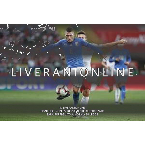 2018.10.14 Chorzow Pilka Nozna Reprezentacja Liga Narodow Polska - Wlochy N/z Marco Verratti, Karol Linetty Foto Tomasz Folta / PressFocus 2018.10.14 Chorzow Football Uefa Nations League 2019 Poland - Italy Marco Verratti, Karol Linetty Credit: Tomasz Folta / PressFocus / NEWSPIX.PL --- Newspix.pl / AGENZIA ALDO LIVERANI SAS - ITALY ONLY EDITORIAL USE ONLY - Polonia - Italia UEFA Nations League 14.10.2018
