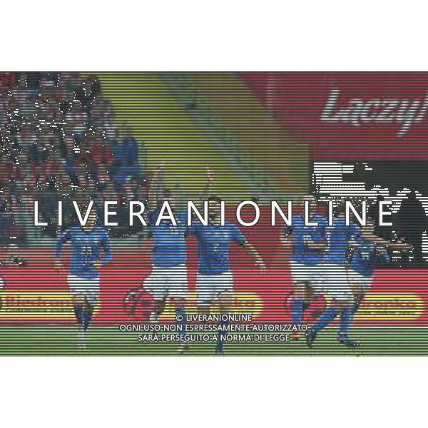 CHORZOW 14.10.2018 SPORT PILKA NOZNA FOOTBALL LIGA NARODOW - UEFA NATIONS LEAGUE POLSKA - WLOCHY POLAND - ITALY NZ. ESULTANZA DOPO IL GOL DI CRISTIANO BIRAGHI FOT. MICHAL CHWIEDUK / FOKUSMEDIA.COM.PL / NEWSPIX.PL --- Newspix.pl / AGENZIA ALDO LIVERANI SAS - ITALY ONLY EDITORIAL USE ONLY - Polonia - Italia UEFA Nations League 14.10.2018
