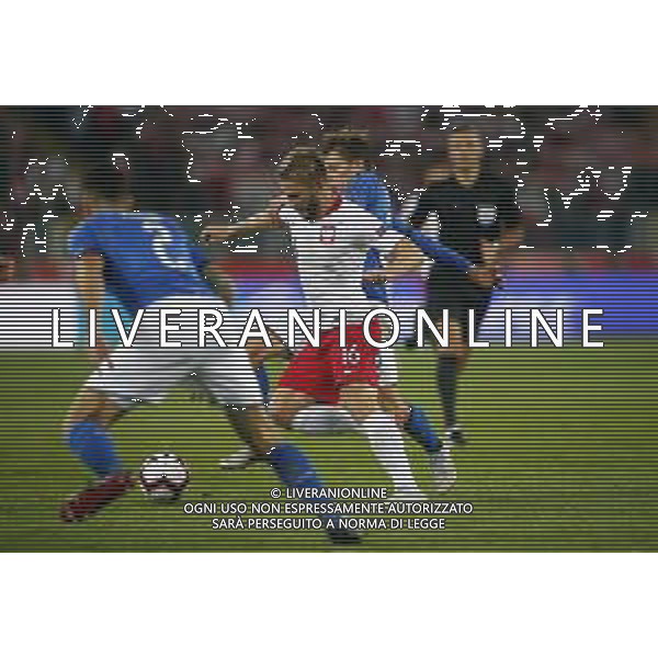 CHORZOW STADION SLASKI 14.10.2018 LIGA NARODOW PILKA NOZNA POLSKA (BIALO-CZERWONE) - WLOCHY (NIEBIESKO-BIALE) NZ Jakub Blaszczykowski . FOT TOMASZ WANTULA / NEWSPIX.PL CHORZOW 14.10.2018 FOOTBALL MEN\'S LEAGUE OF NATIONS POLAND - ITALY TOMASZ WANTULA / NEWSPIX.PL --- Newspix.pl / AGENZIA ALDO LIVERANI SAS - ITALY ONLY EDITORIAL USE ONLY - Polonia - Italia UEFA Nations League 14.10.2018