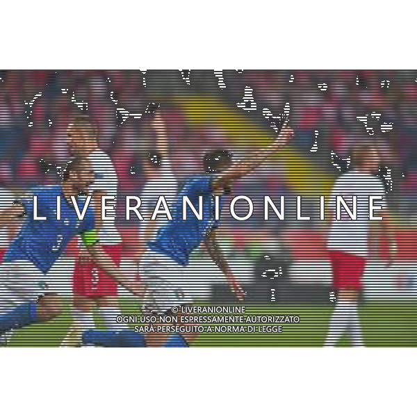 2018.10.14 Chorzow Pilka nozna UEFA Liga Narodow 2019 Polska - Wlochy N/z bramka gol radosc na 0-1 Christiano Biraghi- ESULTANZA DOPO IL GOL DI CRISTIANO BIRAGHI Foto Pawel Andrachiewicz / PressFocus 2018.10.14 Chorzow Football UEFA Nations League 2019 Poland - Italy bramka gol radosc na 0-1 Christiano Biraghi Credit: Pawel Andrachiewicz / PressFocus / NEWSPIX.PL --- Newspix.pl / AGENZIA ALDO LIVERANI SAS - ITALY ONLY EDITORIAL USE ONLY - Polonia - Italia UEFA Nations League 14.10.2018